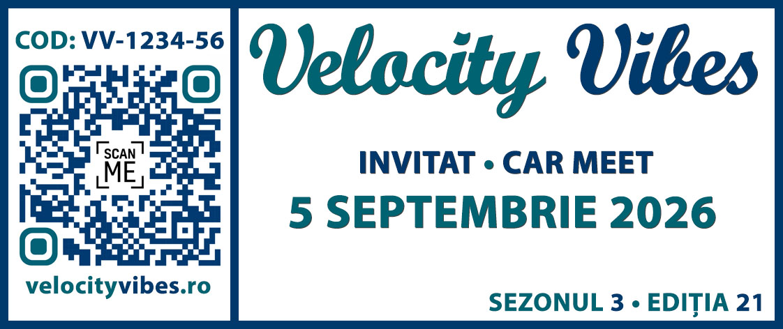 Exemplu bilet Velocity Vibes cu codul de invitație în partea din stânga
